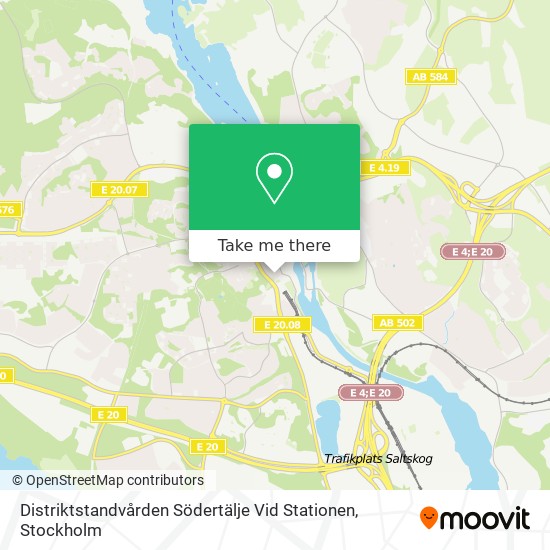 Distriktstandvården Södertälje Vid Stationen map