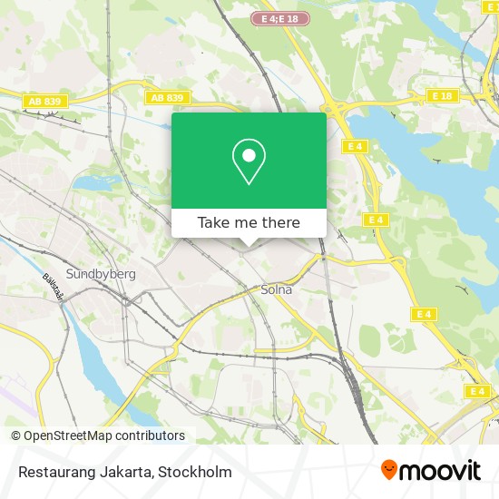 Restaurang Jakarta map