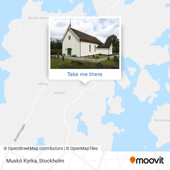 Muskö Kyrka map