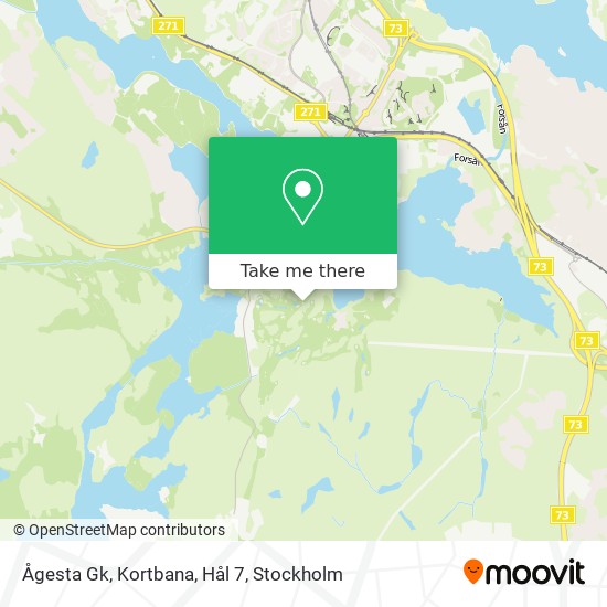 Ågesta Gk, Kortbana, Hål 7 map