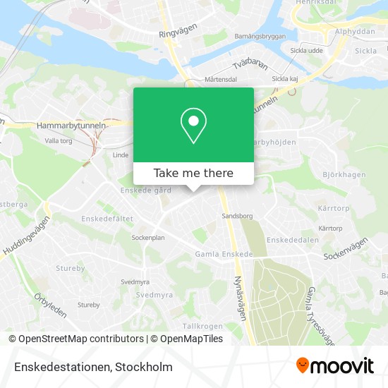 Enskedestationen map