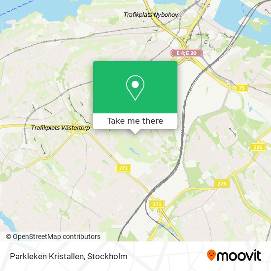 Parkleken Kristallen map