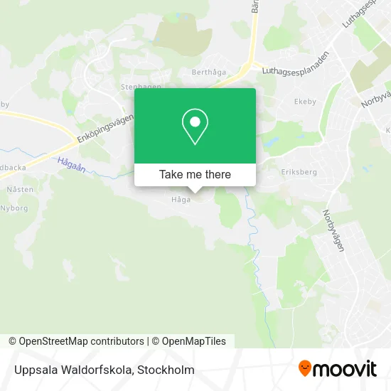 Uppsala Waldorfskola map