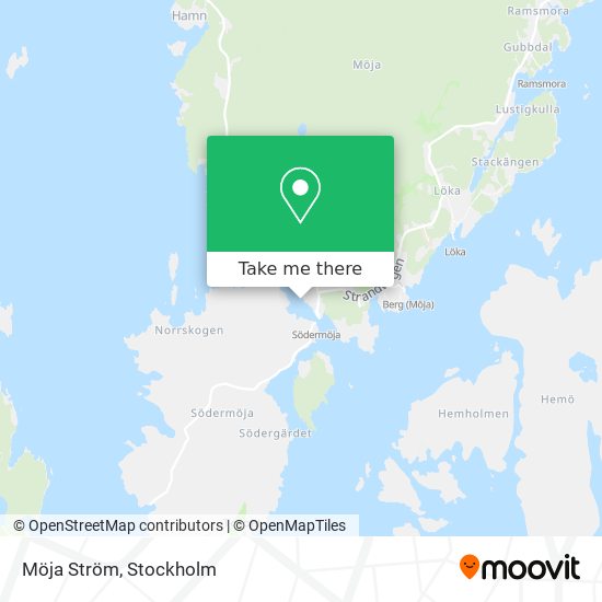 Möja Ström map