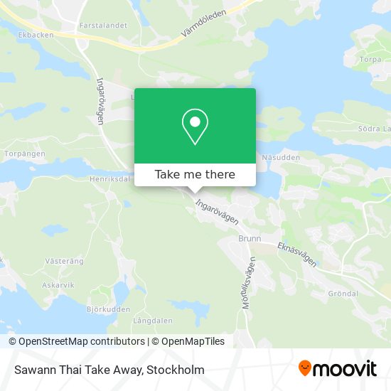Sawann Thai Take Away map