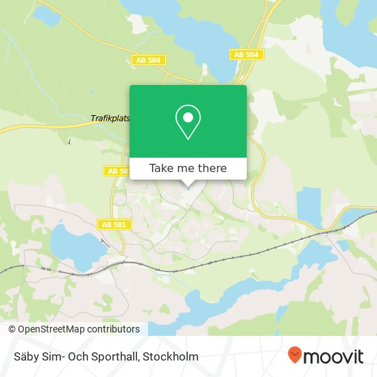 Säby Sim- Och Sporthall map