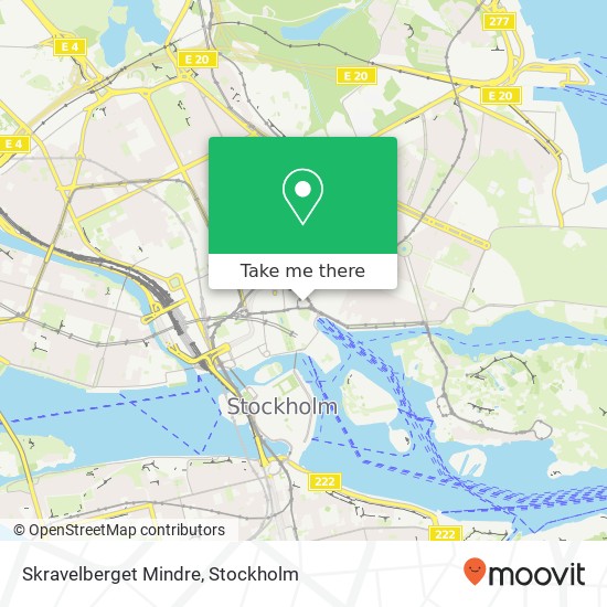 Skravelberget Mindre map