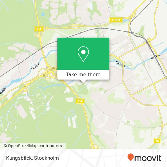 Kungsbäck map