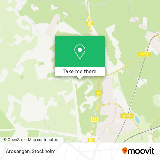 Arosängen map