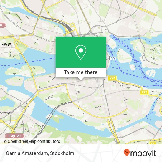 Gamla Amsterdam map