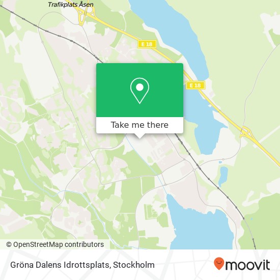 Gröna Dalens Idrottsplats map