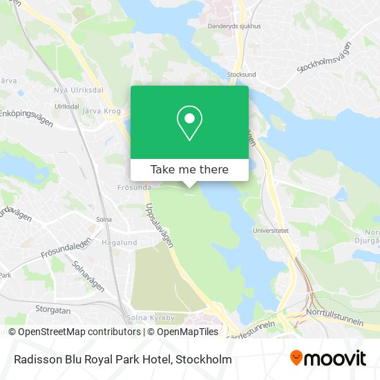 Radisson Blu Royal Park Hotel map