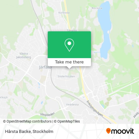 Hårsta Backe map