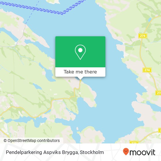 Pendelparkering Aspviks Brygga map