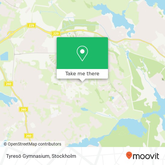 Tyresö Gymnasium map