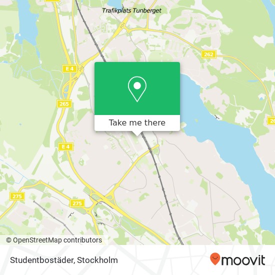 Studentbostäder map