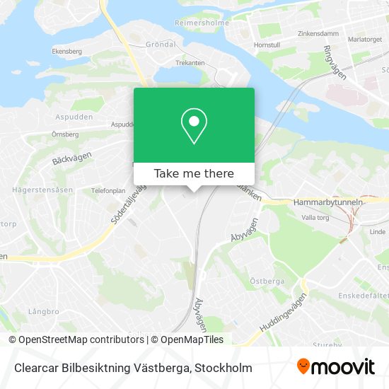 Clearcar Bilbesiktning Västberga map