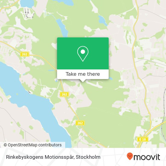 Rinkebyskogens Motionsspår map