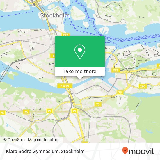 Klara Södra Gymnasium map