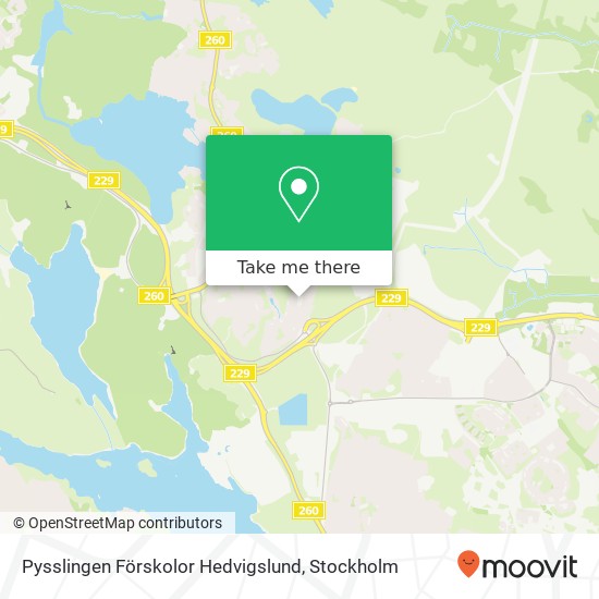 Pysslingen Förskolor Hedvigslund map