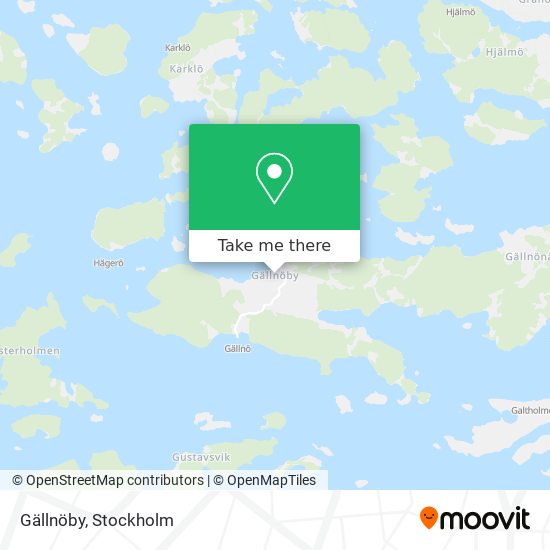 Gällnöby map