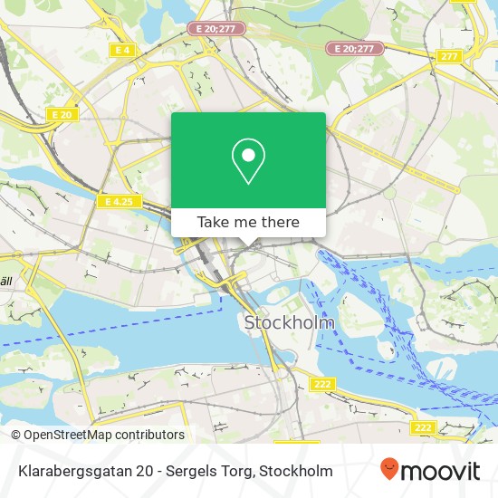 Klarabergsgatan 20 - Sergels Torg map