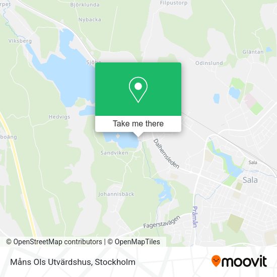 Måns Ols Utvärdshus map