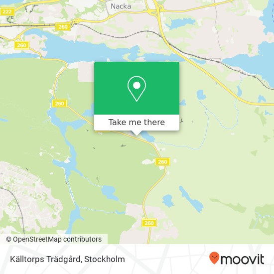 Källtorps Trädgård map