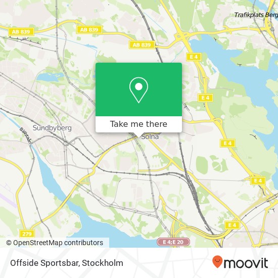 Offside Sportsbar map