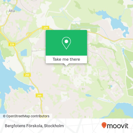 Bergfotens Förskola map