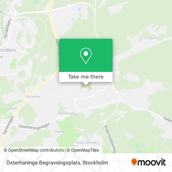 Österhaninge Begravningsplats map