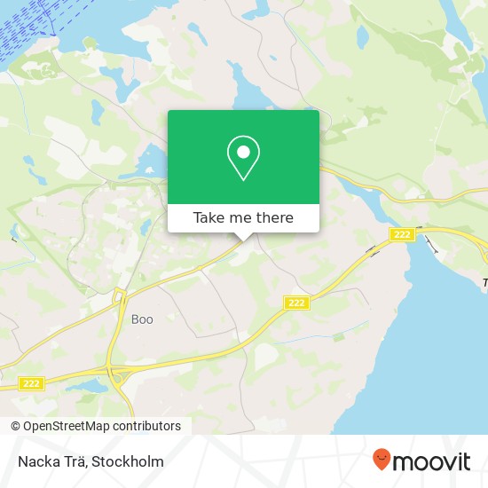 Nacka Trä map