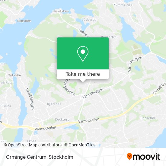 Orminge Centrum map