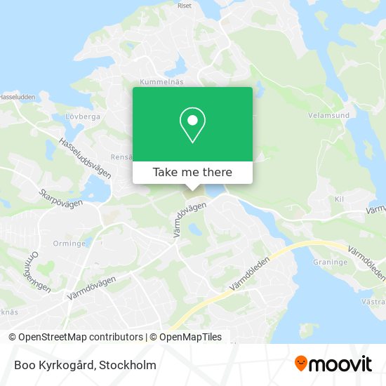 Boo Kyrkogård map