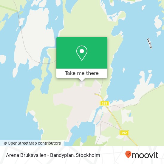 Arena Bruksvallen - Bandyplan map