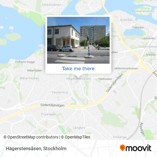 Hägerstensåsen map