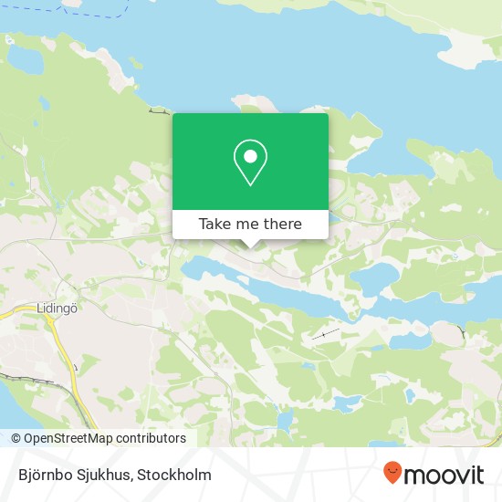 Björnbo Sjukhus map