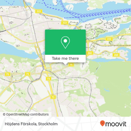 Höjdens Förskola map