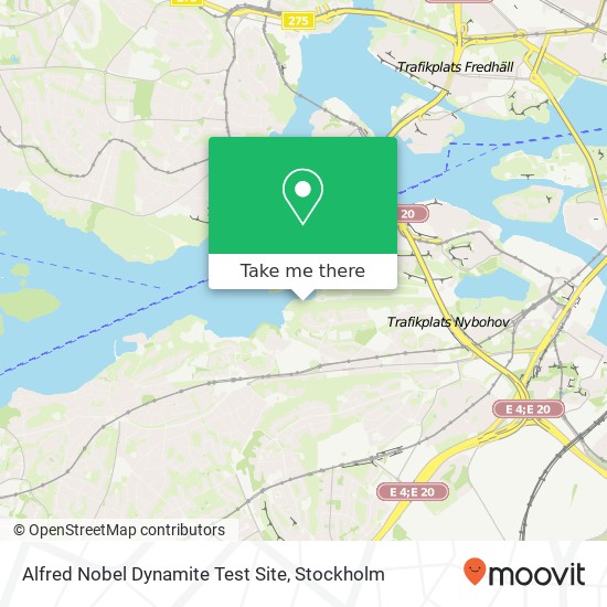 Alfred Nobel Dynamite Test Site map