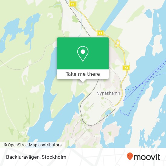 Backluravägen map