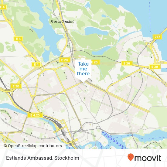 Estlands Ambassad map