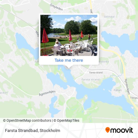 Farsta Strandbad map