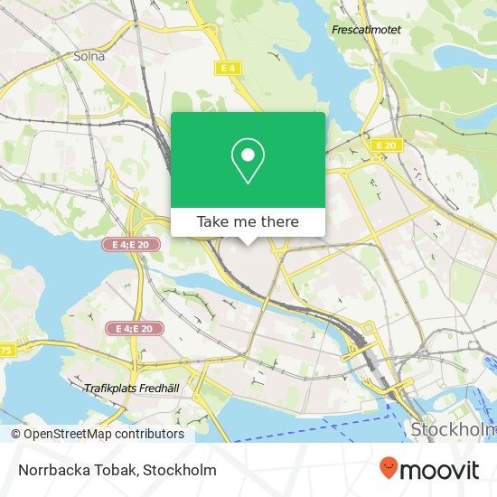 Norrbacka Tobak map