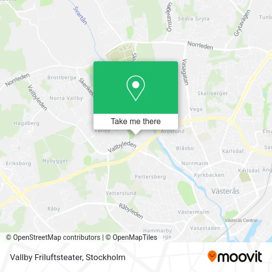 Vallby Friluftsteater map