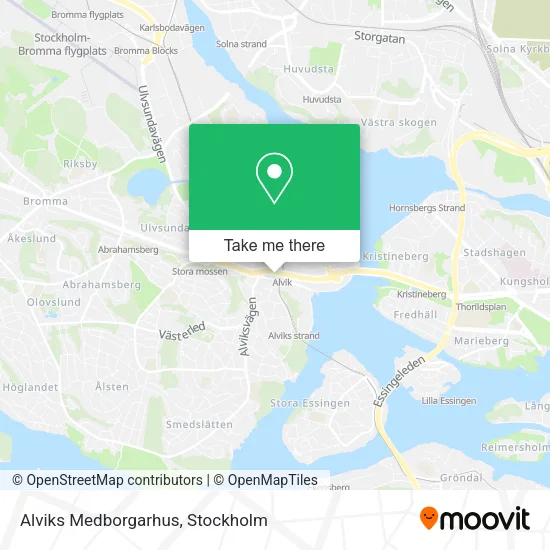 Alviks Medborgarhus map