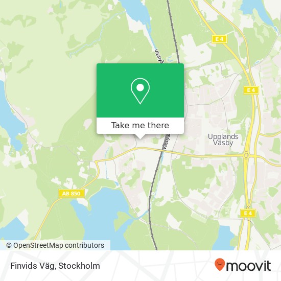 Finvids Väg map