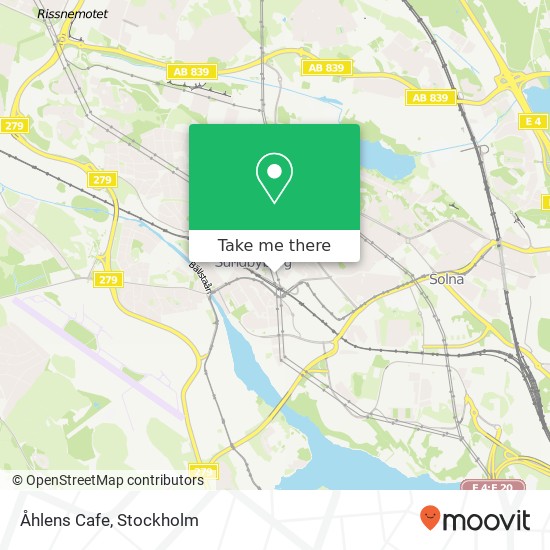 Åhlens Cafe map