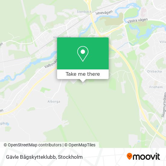 Gävle Bågskytteklubb map