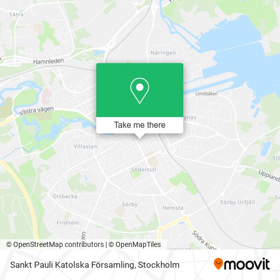 Sankt Pauli Katolska Församling map