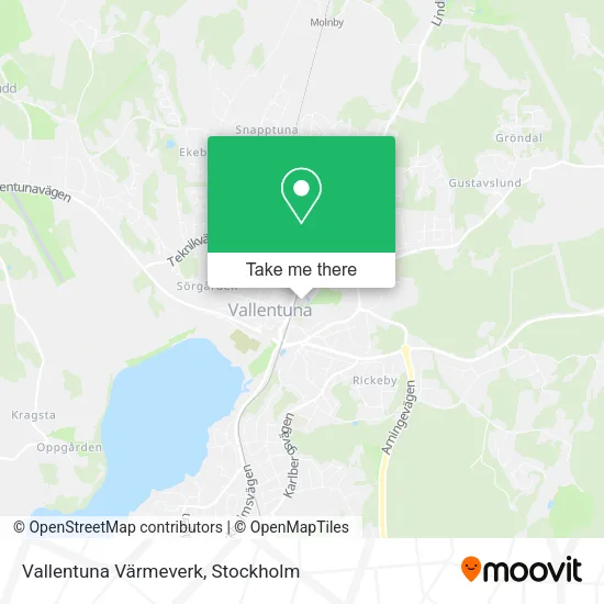 Vallentuna Värmeverk map